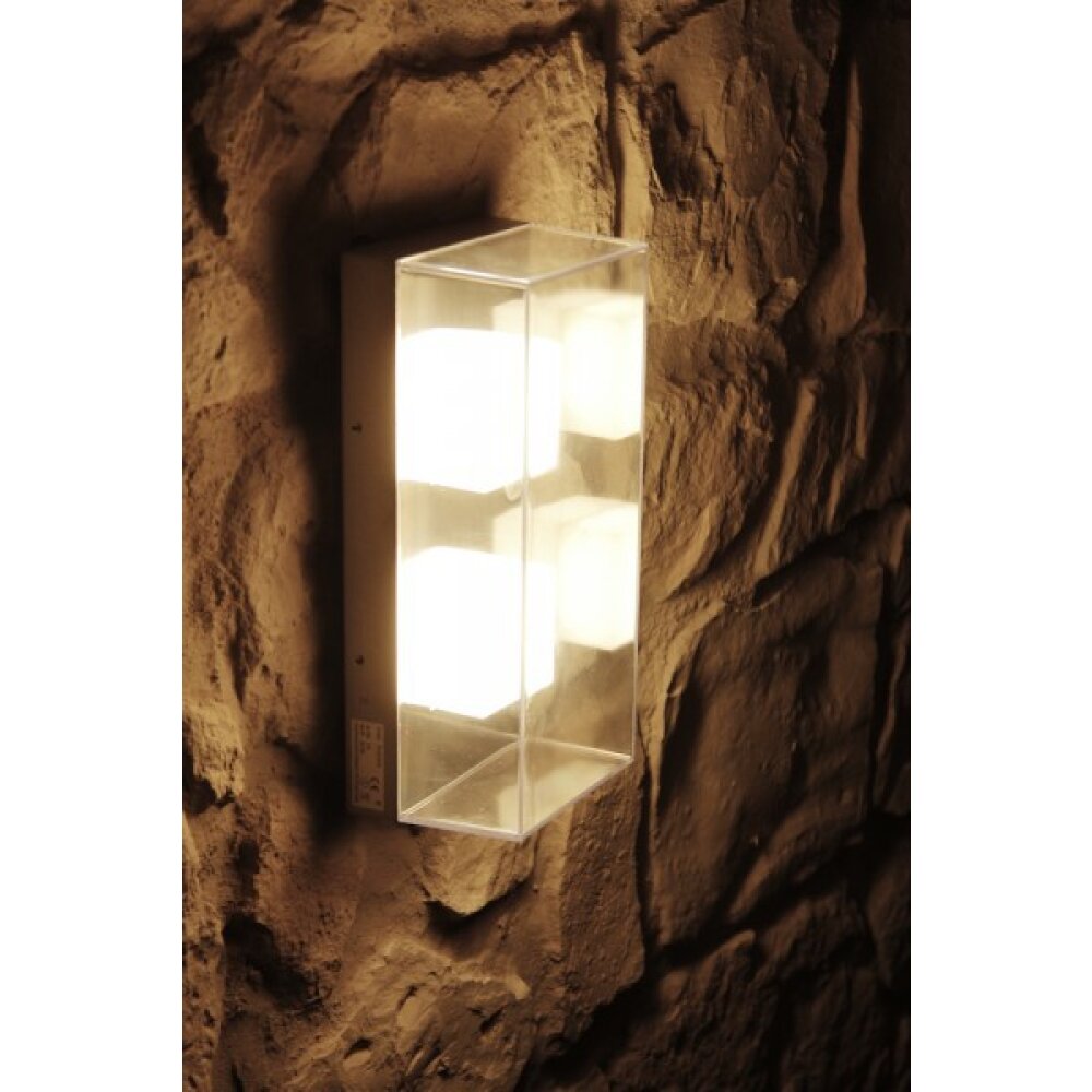 Konstsmide Lampor Konstsmide Vägglampa LED Rostfritt stål, Grått, 1-ljuskällor main product photo