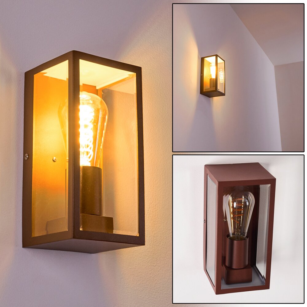 Hakkas vägglampa utomhus Brun, 1-ljuskällor main product photo