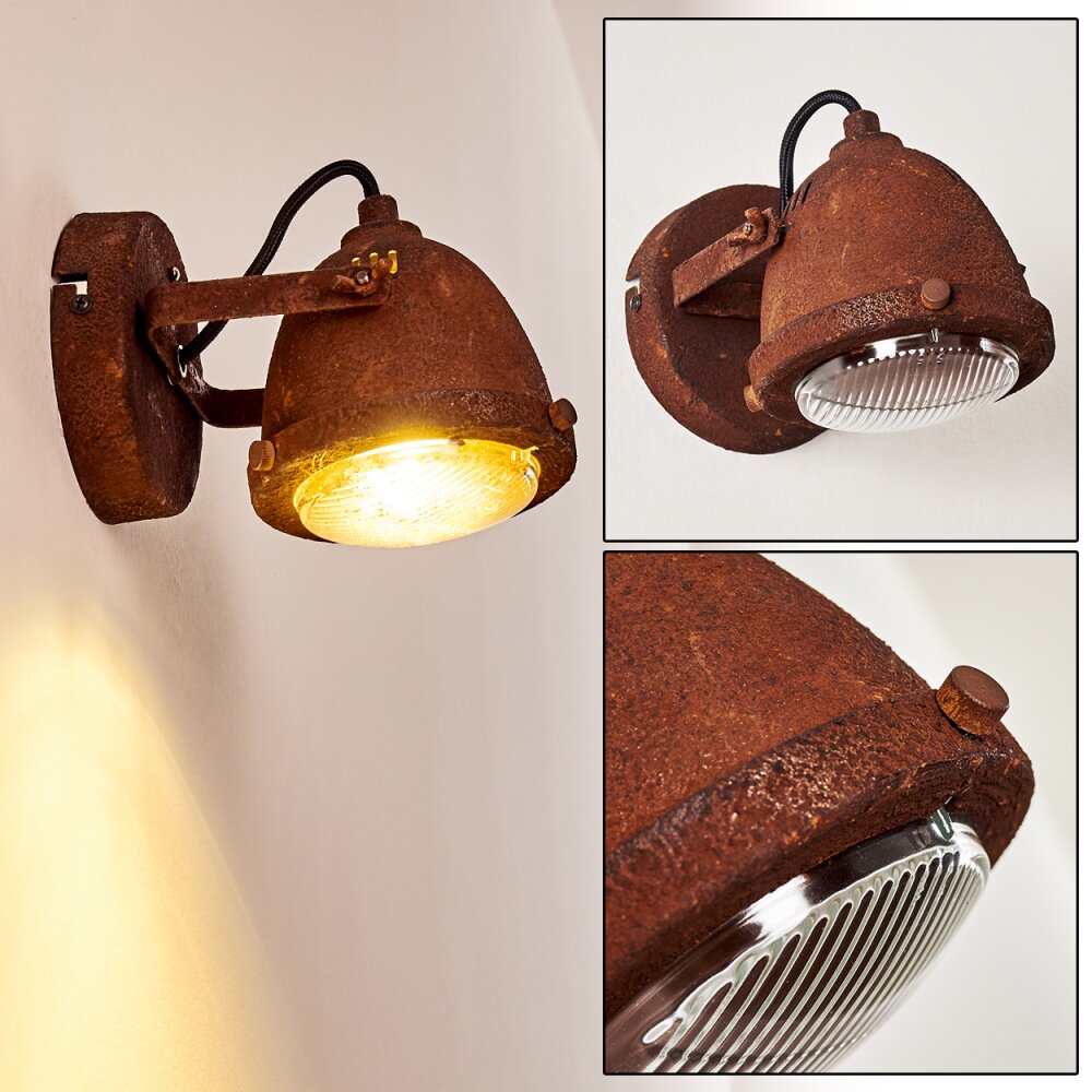 Glostrup Vägglampa, Väggspotlight Rostfärger, 1-ljuskällor main product photo