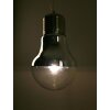 Ideallux Luce Pendellampa Krom, Färg i rostfritt stål, 1-ljuskällor