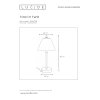 Lucide TOUCH Bordslampa Nickel matt, 1-ljuskällor