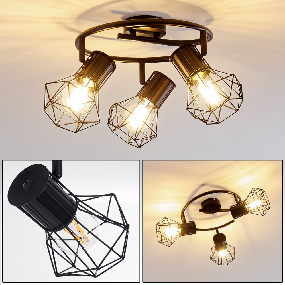 Bardhaman Taklampa, Takstrålkastare Svart, 3-ljuskällor main product photo