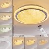 Rufi Taklampa LED Vit, 1-ljuskällor, Fjärrkontroll