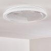 Rufi Taklampa LED Vit, 1-ljuskällor, Fjärrkontroll