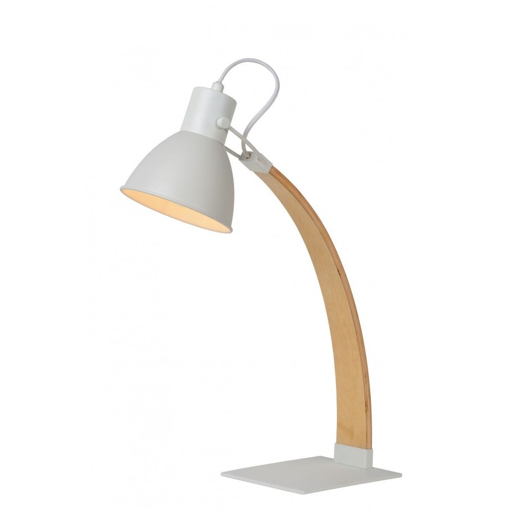 Lucide CURF Bordslampa Vit, 1-ljuskällor main product photo