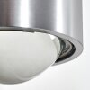 Sapri Up & Down Lampa, Vägglampa, Vägglampa med lins borstad krom, 1-ljuskällor