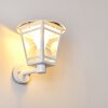 Siera vägglampa utomhus, Vägglampa Vit, 1-ljuskällor