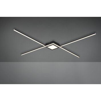 Trio Lampor Oxford Taklampa LED Antracit, 1-ljuskällor