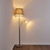 Gunstock Golvlampa, Läslampa Nickel matt, 2-ljuskällor
