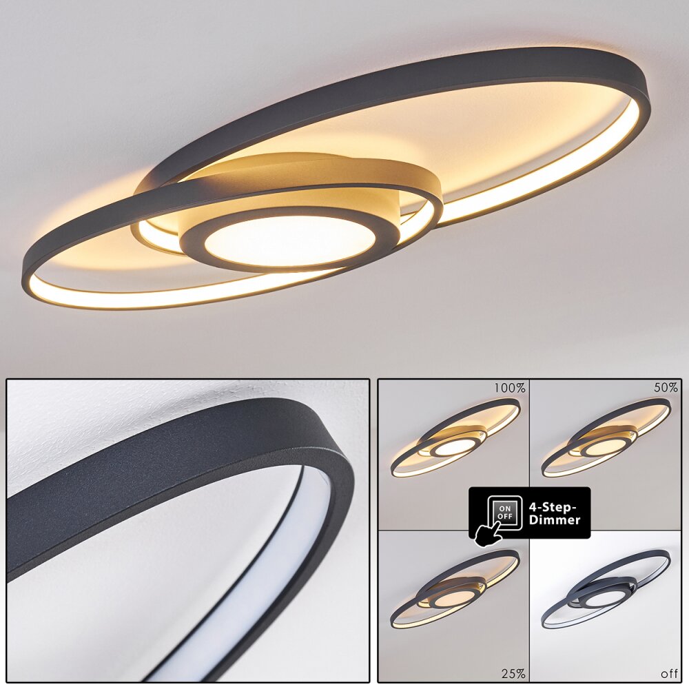 Chunky Taklampa LED Grått, 1-ljuskällor main product photo