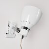 Stranderott Klämlampa, Vägglampa, Läslampa Vit, 1-ljuskällor