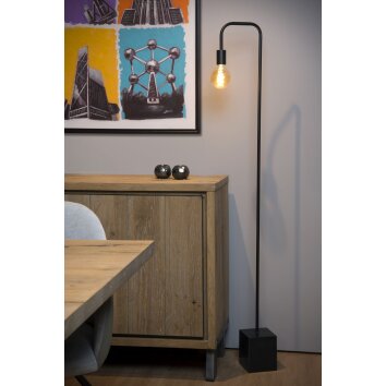 Lucide LORIN Golvlampa, Golvlampa Svart, 1-ljuskällor