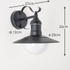 Broni vägglampa utomhus, Vägglampa Svart, 1-ljuskällor