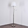 Gunstock Golvlampa, Läslampa Nickel glansig, 2-ljuskällor
