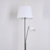 Gunstock Golvlampa, Läslampa Nickel glansig, 2-ljuskällor
