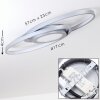 Chunky Taklampa LED Krom, Silver, 1-ljuskällor