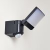 Larvik Vägglampa LED Antracit, 1-ljuskällor, Rörelsedetektor