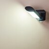 Larvik Vägglampa LED Antracit, 1-ljuskällor, Rörelsedetektor