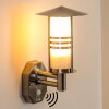 Forli vägglampa utomhus, Vägglampa Färg i rostfritt stål, 1-ljuskällor, Rörelsedetektor