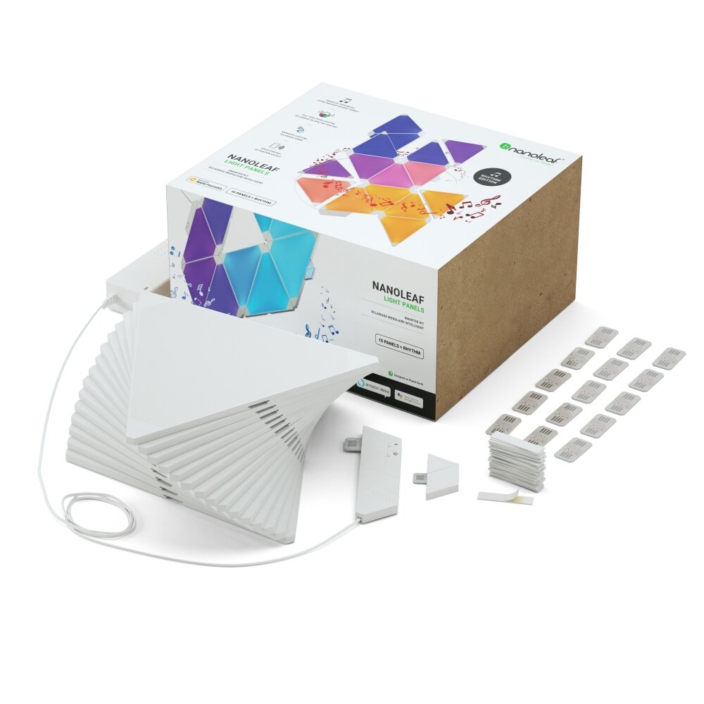 nanoleaf Wandleuchte Vägglampa LED Vit, 1-ljuskällor, Fjärrkontroll, Färgväxlare main product photo