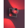 Leuchten Direkt Ls-OPTI Vägglampa LED Färg i rostfritt stål, 2-ljuskällor, Fjärrkontroll, Färgväxlare