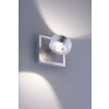 Leuchten Direkt Ls-OPTI Vägglampa LED Färg i rostfritt stål, 2-ljuskällor, Fjärrkontroll, Färgväxlare