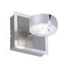 Leuchten Direkt Ls-OPTI Vägglampa LED Färg i rostfritt stål, 2-ljuskällor, Fjärrkontroll, Färgväxlare