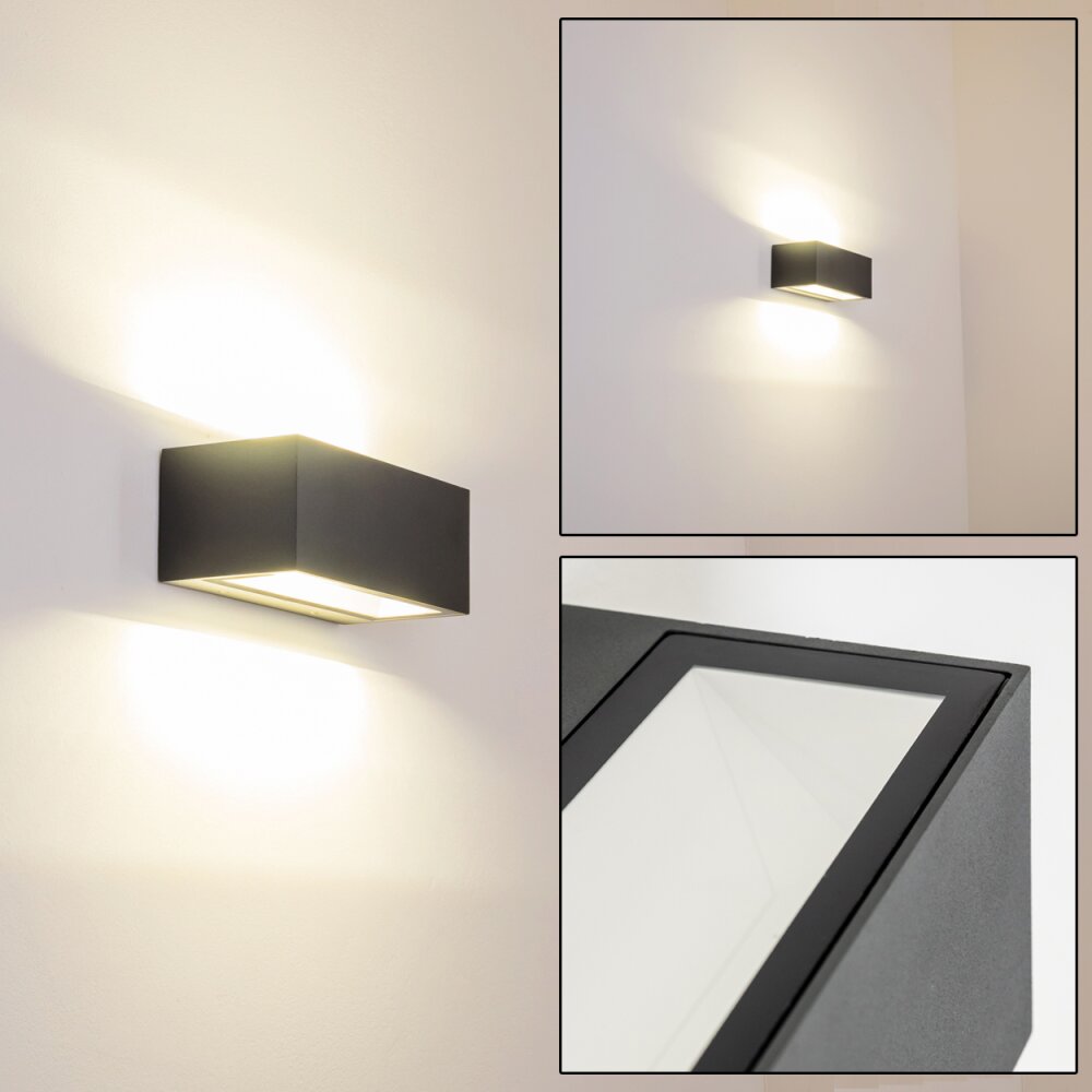 Gemini Vägglampa LED Antracit, 1-ljuskällor main product photo