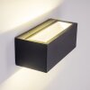 Gemini vägglampa utomhus, Vägglampa LED Antracit, 1-ljuskällor