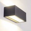 Gemini vägglampa utomhus, Vägglampa LED Antracit, 1-ljuskällor