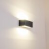 Gemini vägglampa utomhus, Vägglampa LED Antracit, 1-ljuskällor