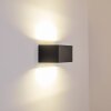 Gemini vägglampa utomhus, Vägglampa LED Antracit, 1-ljuskällor