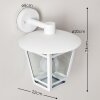 Siera vägglampa utomhus, Vägglampa Vit, 1-ljuskällor
