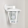 Siera vägglampa utomhus, Vägglampa Vit, 1-ljuskällor