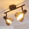 Tyksov Taklampa, Takstrålkastare Svart, 2-ljuskällor