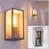 Hakkas vägglampa utomhus Silver, 1-ljuskällor Hakkas vägglampa utomhus Silver, 1-ljuskällor