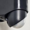 Larvik vägglampa utomhus, Vägglampa LED Antracit, 1-ljuskällor, Rörelsedetektor