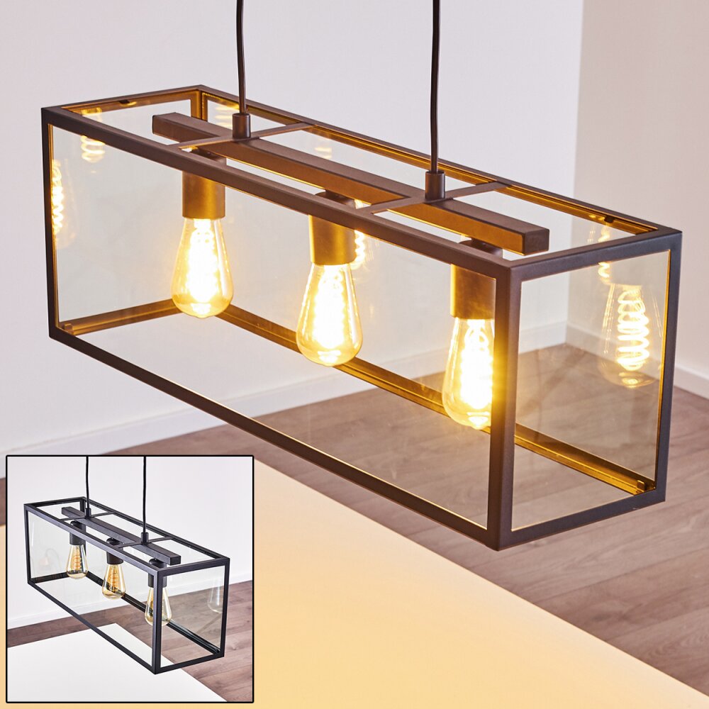 Moatize Pendelbelysning Svart, 3-ljuskällor main product photo