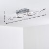 Dundas Taklampa LED Färg i rostfritt stål, 2-ljuskällor