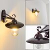 Maidiswil vägglampa utomhus, Vägglampa Mörkbrun, 1-ljuskällor