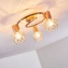 Palmira Taklampa, Takstrålkastare Kopparfärg, 3-ljuskällor