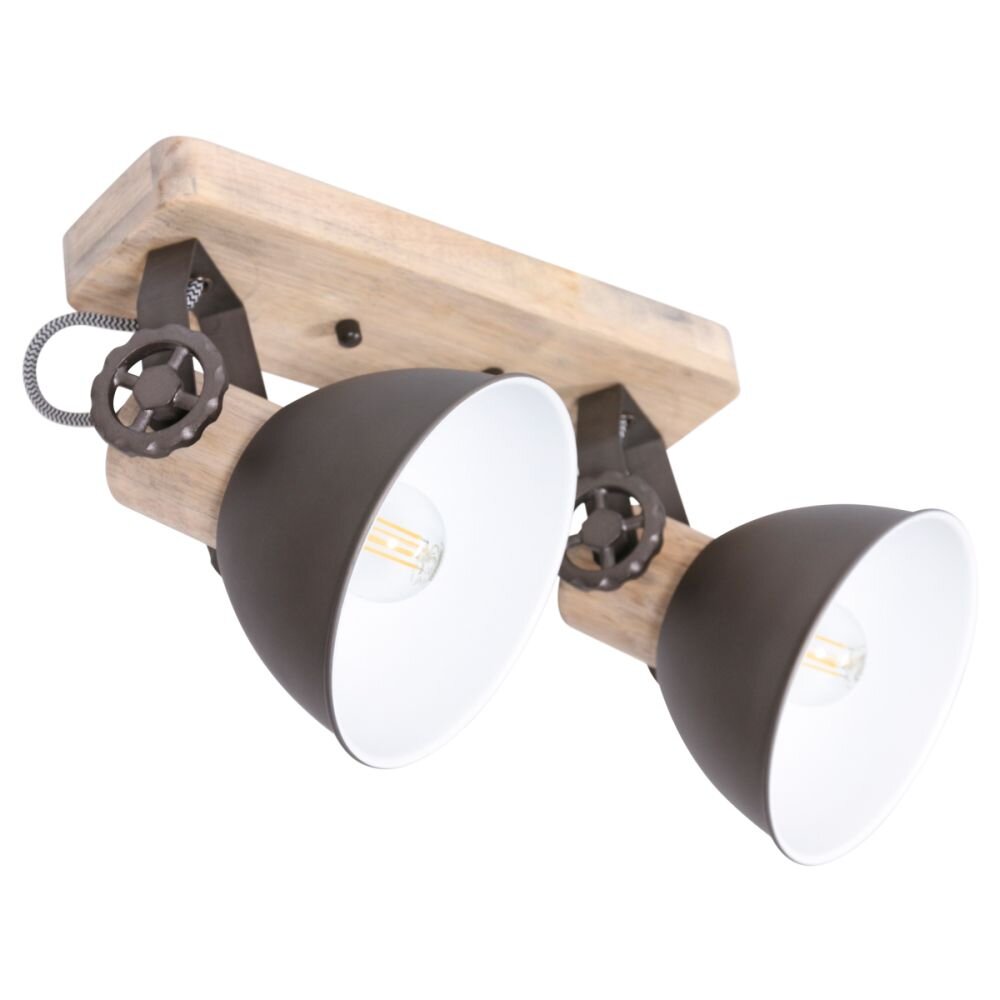Steinhauer Gearwood Taklampa Trä ljus, 2-ljuskällor main product photo