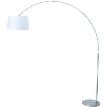 Steinhauer GRAMINEUS Golvlampa, Läslampa, Båglampor Färg i rostfritt stål, 1-ljuskällor