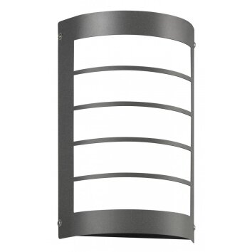 CMD MARCO Utomhusbelysning, vägglampa utomhus LED Antracit, 1-ljuskällor