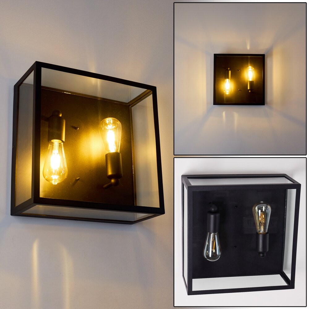 Moatize Vägglampa Svart, 2-ljuskällor main product photo