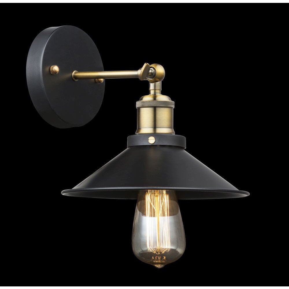 Globo LENIUS Vägglampa Svart, 1-ljuskällor main product photo