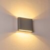 Tinglev vägglampa utomhus, Up & Down Lampa, Vägglampa LED Grått, 2-ljuskällor