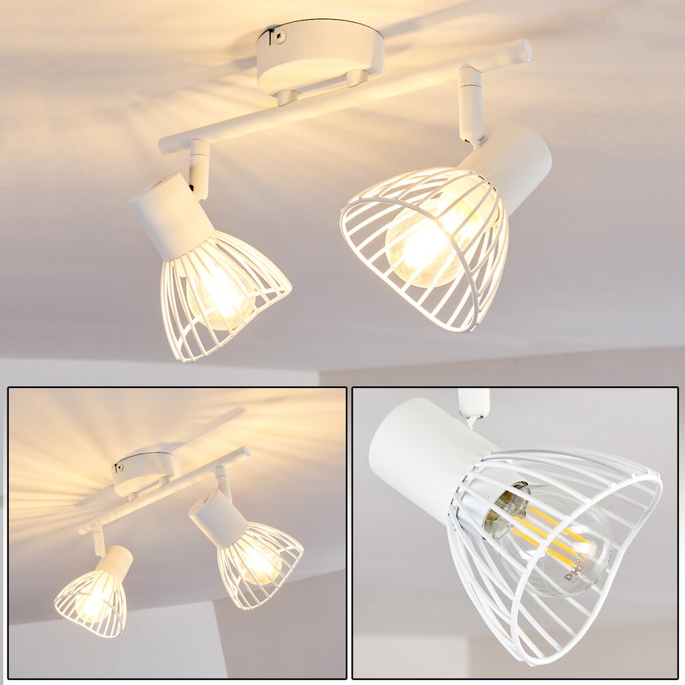 Holbol Taklampa, Takstrålkastare Vit, 2-ljuskällor main product photo