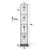 Westbroek Golvlampa, Golvlampa Silver, 4-ljuskällor