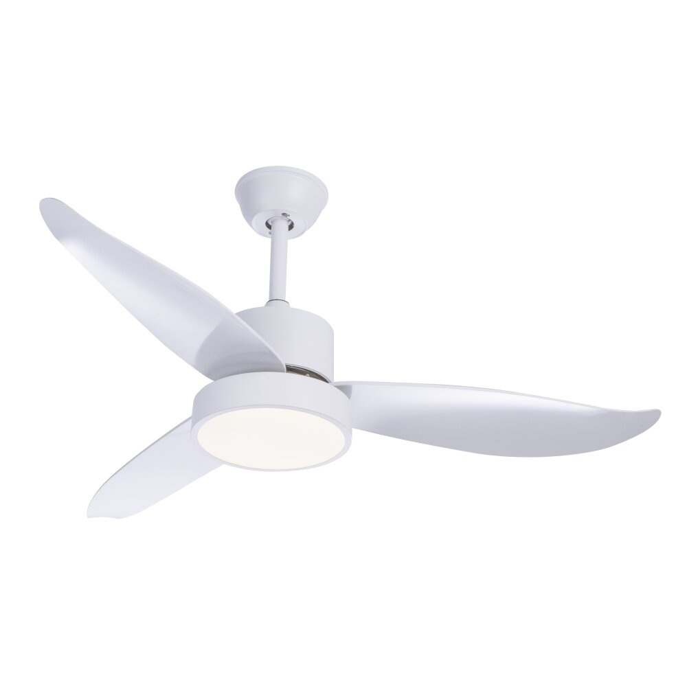 Globo RAMONA Taklampa, Takfläkt med belysning LED Vit, 1-ljuskällor, Fjärrkontroll main product photo